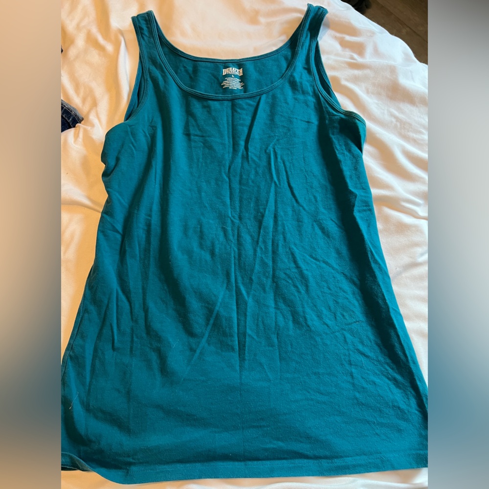 Duluth Trading Co Teal Tank Top